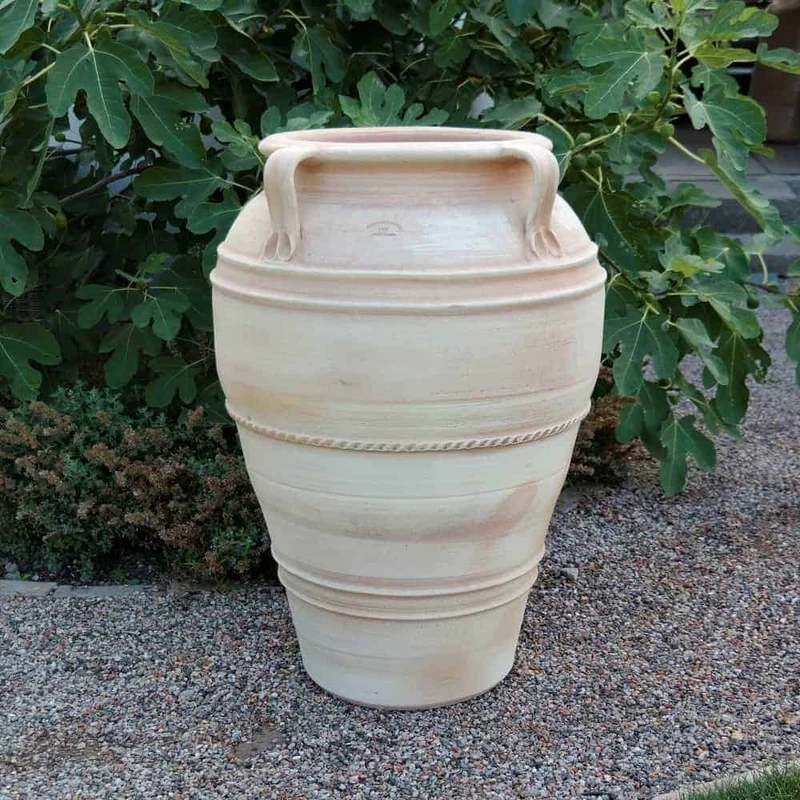 große frostfeste Terracotta Amphore "Datura" H= 90 cm