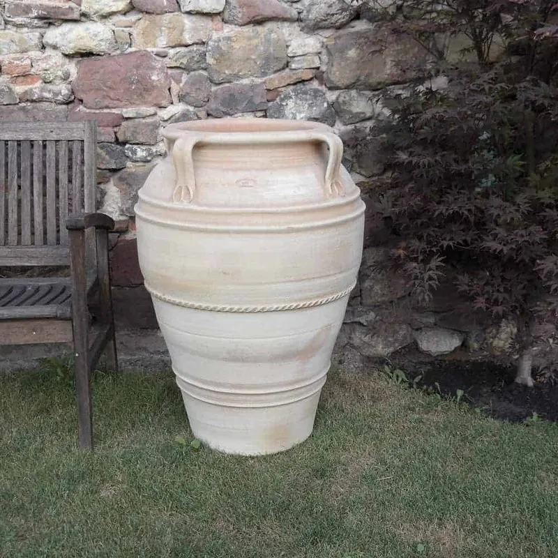 große frostfeste Terracotta Amphore "Datura" H= 90 cm