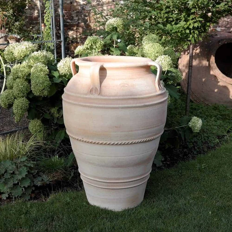 große frostfeste Terracotta Amphore "Datura" H= 90 cm