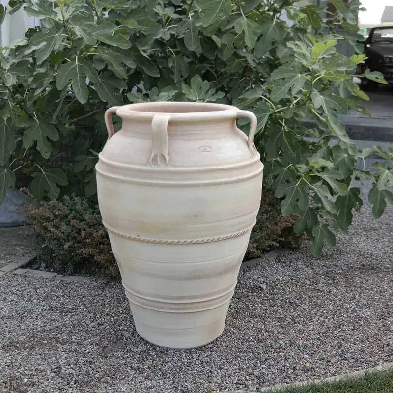 große frostfeste Terracotta Amphore "Datura" H= 90 cm
