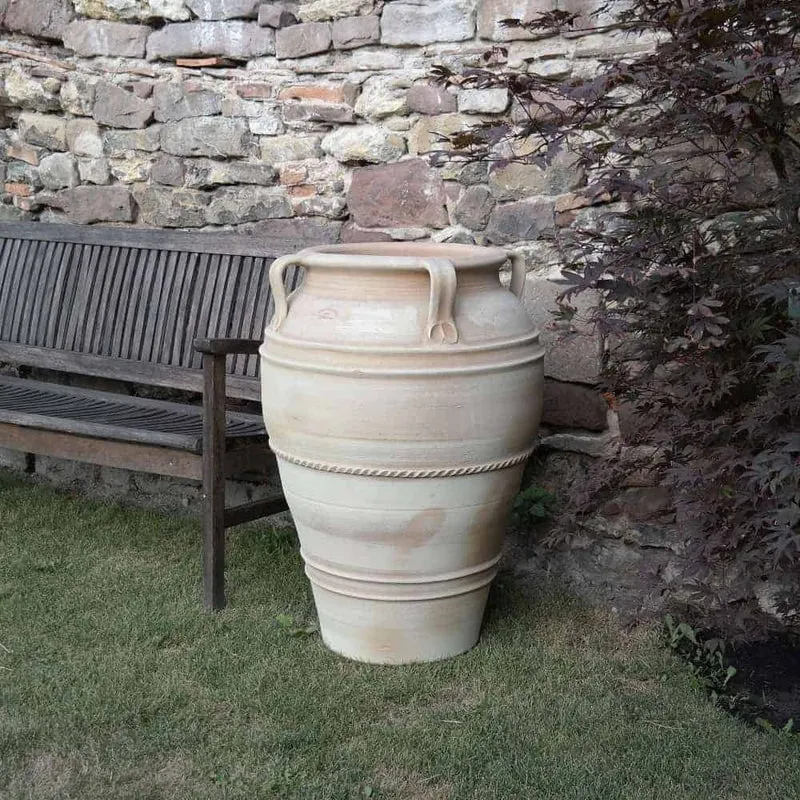 große frostfeste Terracotta Amphore "Datura" H= 90 cm