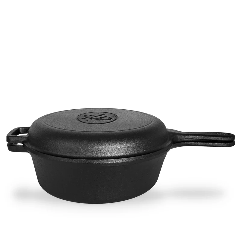 2-in-1 Gusseisen Brotbacktopf 3,0l mit Deckel und Gärkorb
