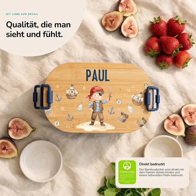 Brotdose Kinder personalisiert, Pirat