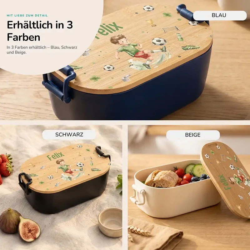 Brotdose Kinder personalisiert, Fußballer