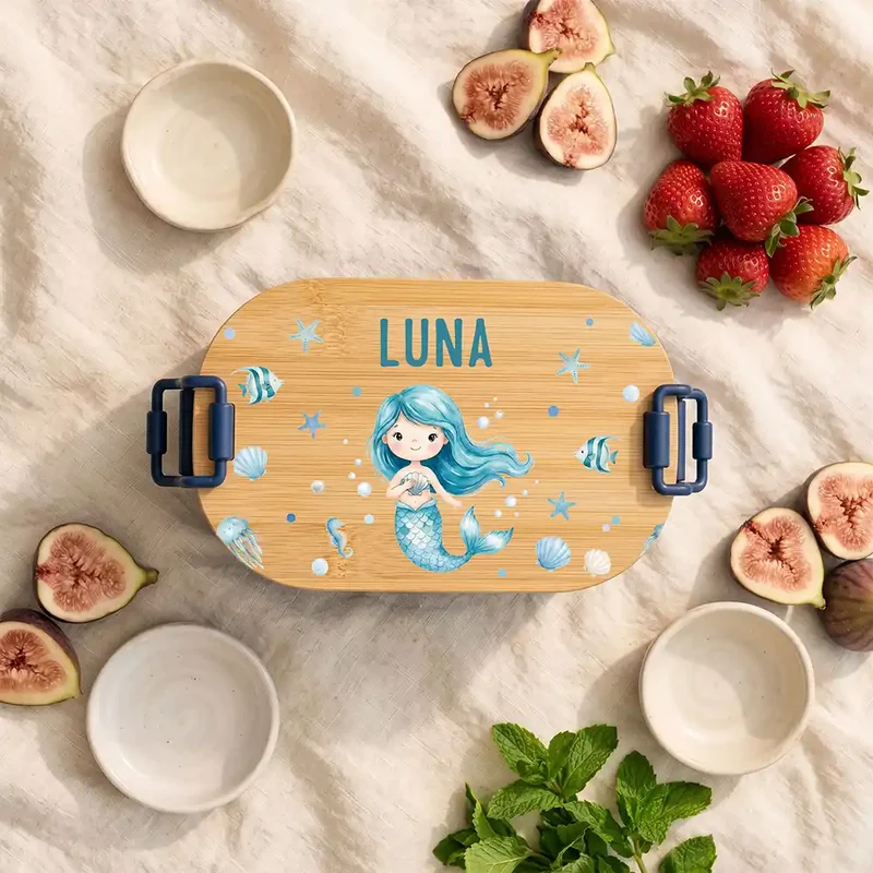 Brotdose Kinder personalisiert, Meerjungfrau