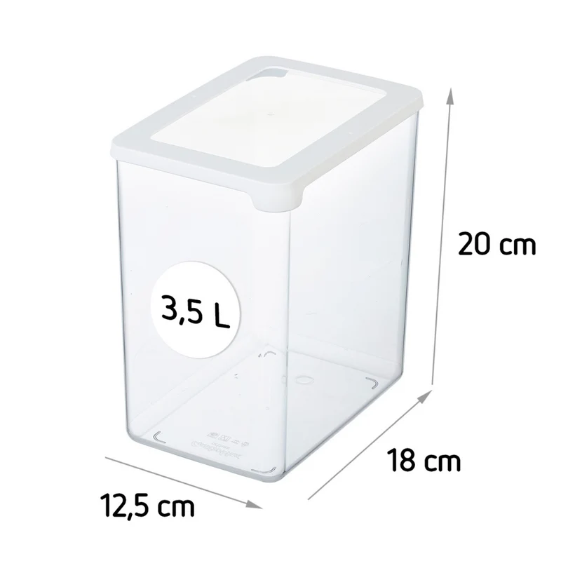 SmartStore Vorratsdosen Weiss - 18x12.5x20cm (3500ml)