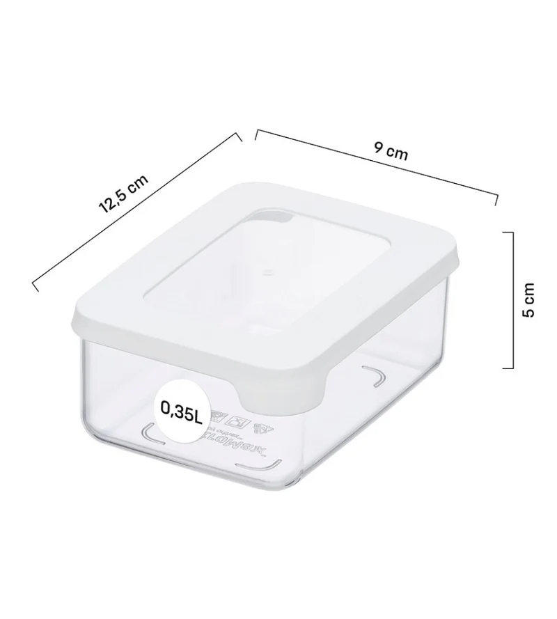 SmartStore Vorratsdosen Weiss - 12.5x9x5cm (350ml)
