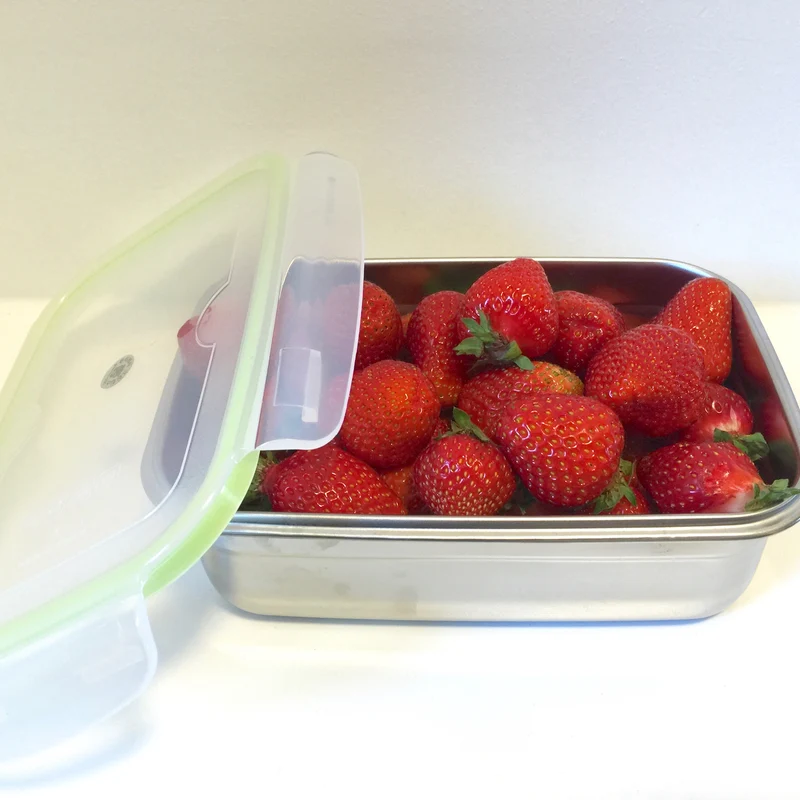 Brotzeit klick Brotdose Lunchbox aus Edelstahl BPA-frei dicht verschließbar