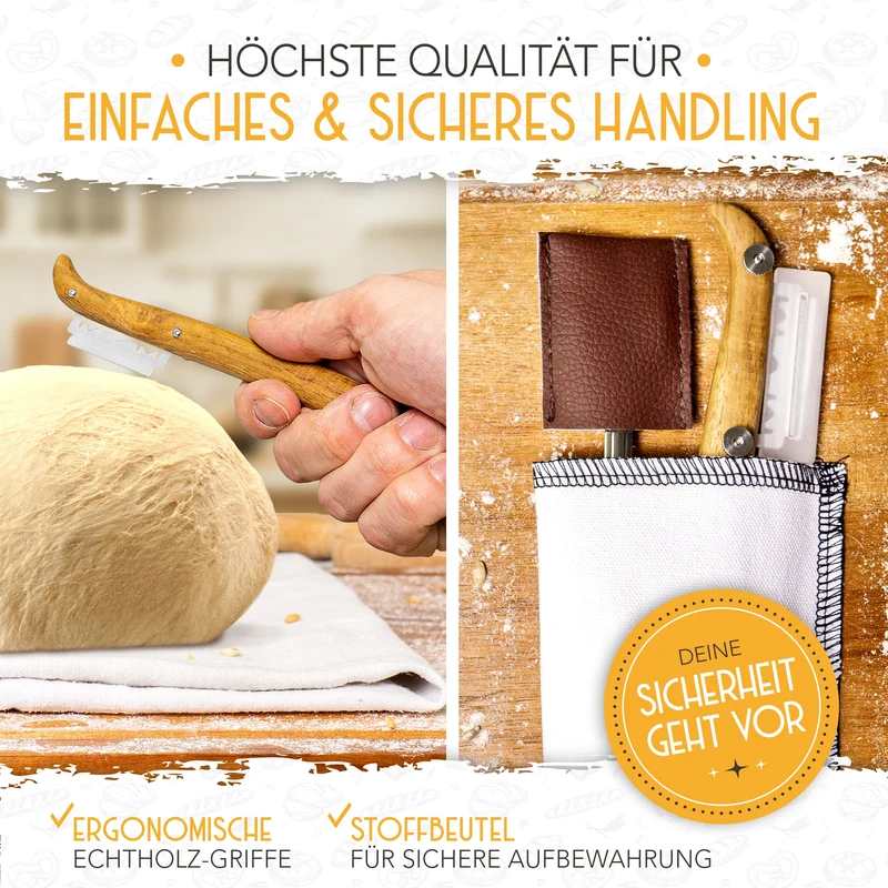 Bäckermesser 2er Set inkl. Rasierklingen