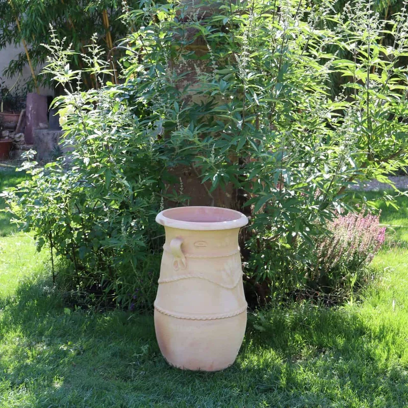 griechische schmale terracotta Amphore "Cistus" H=60 cm