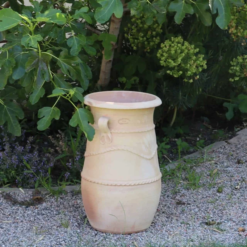 griechische schmale terracotta Amphore "Cistus" H=60 cm