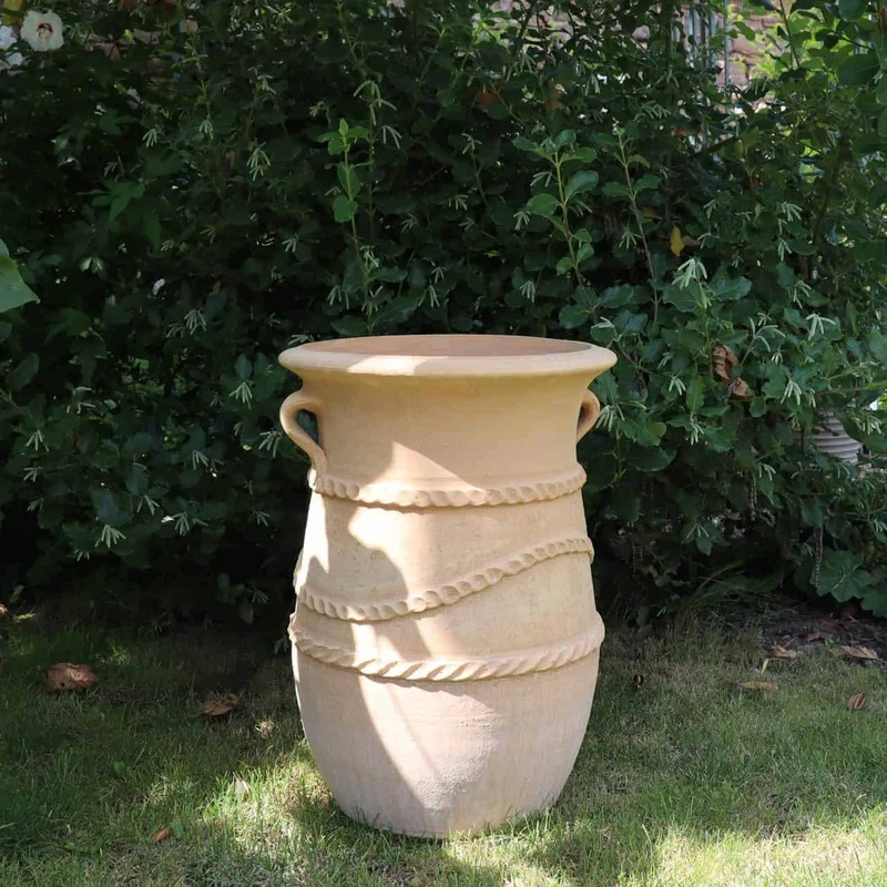 griechische schmale terracotta Amphore "Cistus" H=60 cm