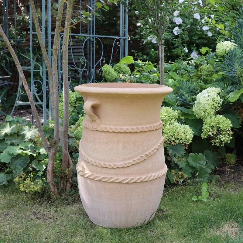 griechische schmale terracotta Amphore "Cistus" H=60 cm