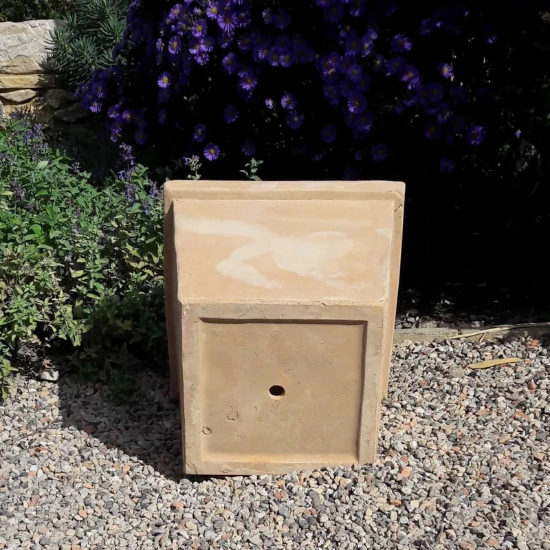 Pflanztopf aus Terracotta "Laurus", eckig, H=26cm