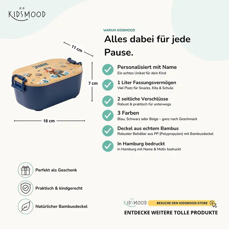 Brotdose Kinder personalisiert, Wikinger