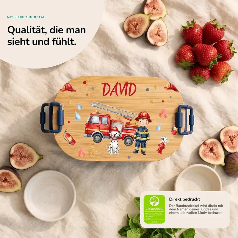 Brotdose Kinder personalisiert, Feuerwehr