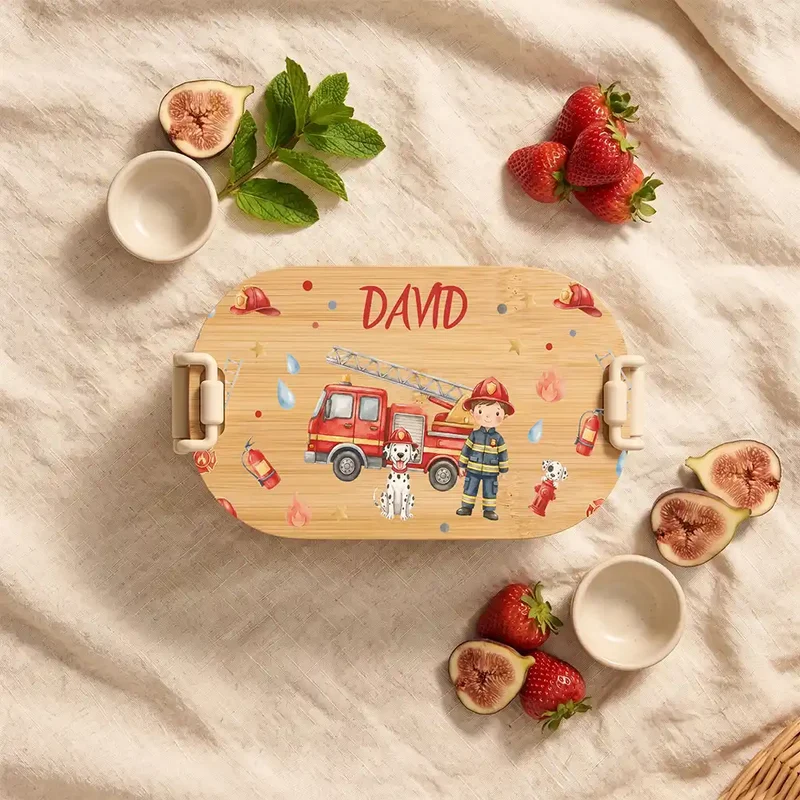 Brotdose Kinder personalisiert, Feuerwehr