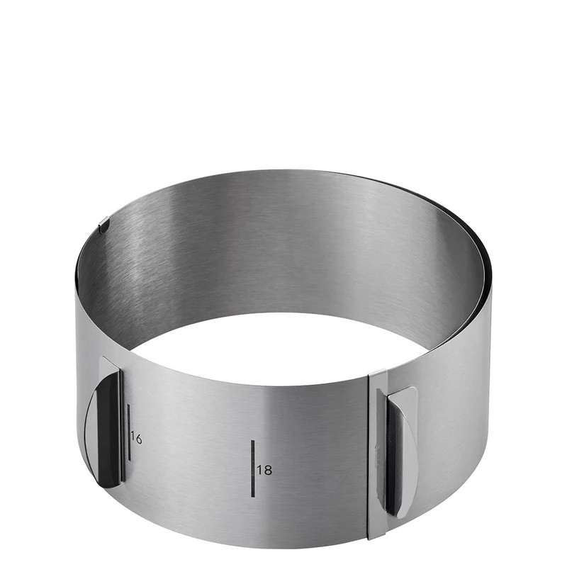 -GEFU- "TONDO" Tortenring H 8,5 cm, Duschmesser von 16 cm bis 30 cm
