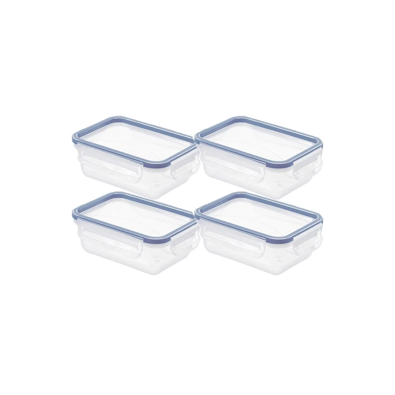 4er Set Kühlschrankdose 0,5 l CLIC & LOCK