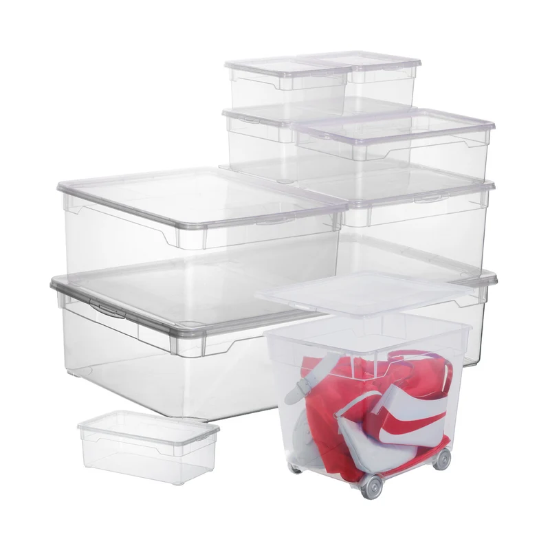 3er Set Box Men Shoe CLEAR