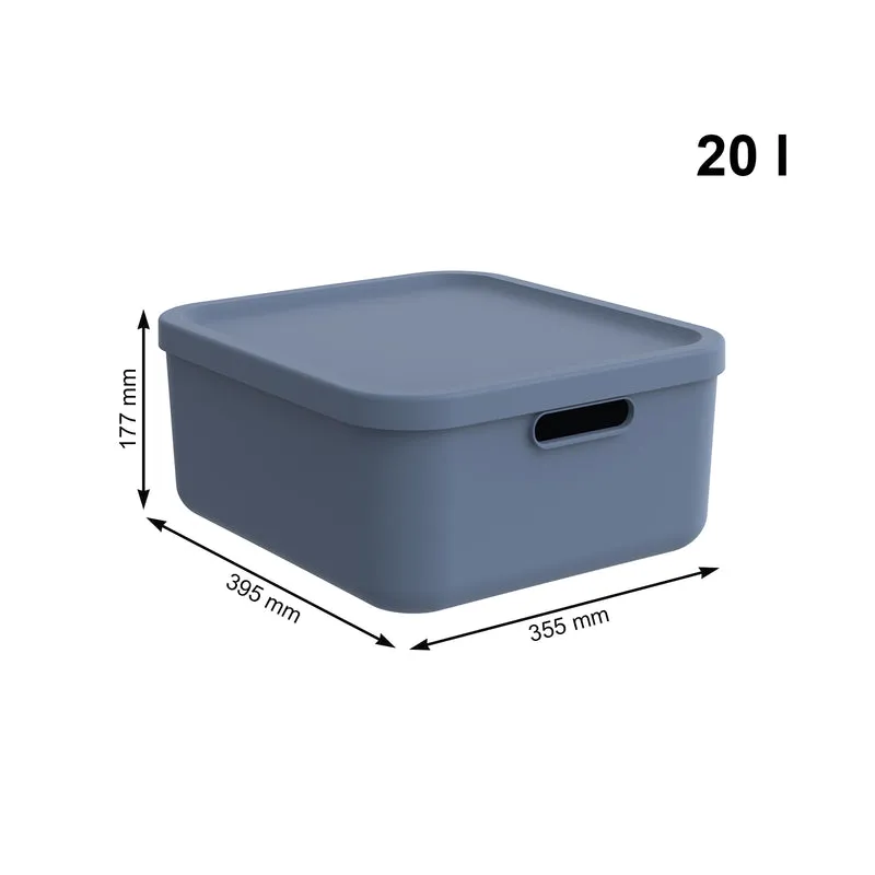 Aufbewahrungsboxen-Set 3tlg. 2x 20l und 55l ALBULA LIGHT