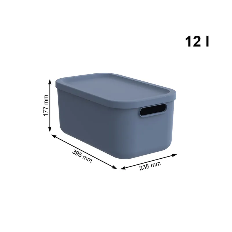 Aufbewahrungsbox 4er Set 12 l ALBULA LIGHT