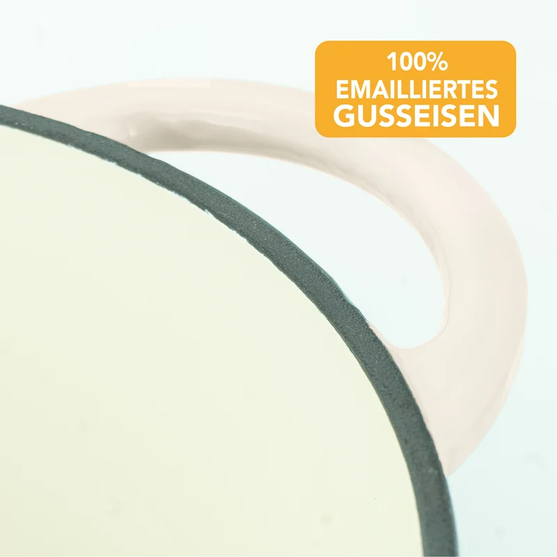Gusseisen Emaille Brotbacktopf 4,7l mit Gärkorb