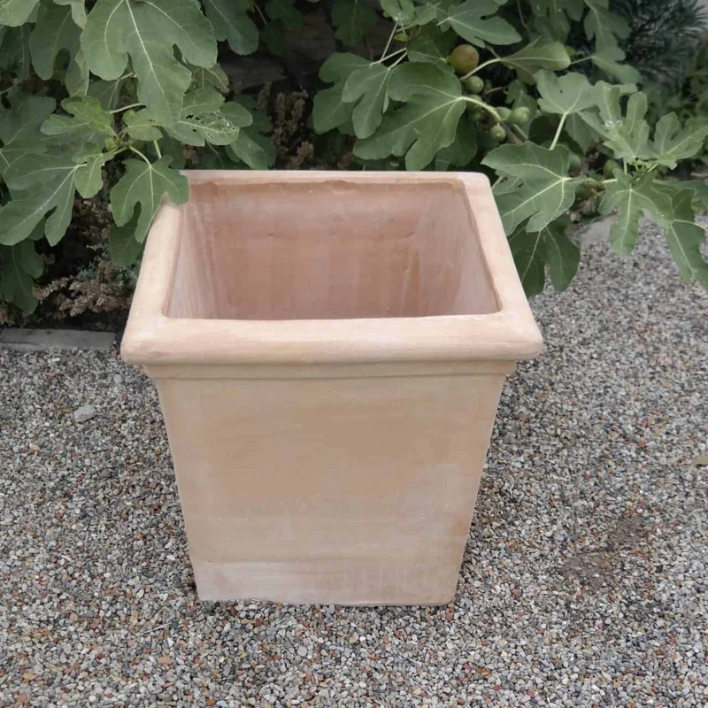 Blumenkasten eckig Pflanzkübel aus Terracotta "Laurus" H=50 cm