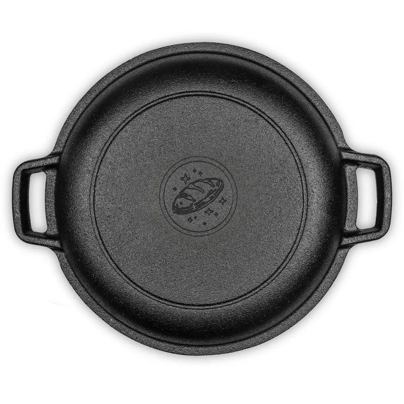 2-in-1 Gusseisen Brotbacktopf 4,7l mit Deckel und Gärkorb