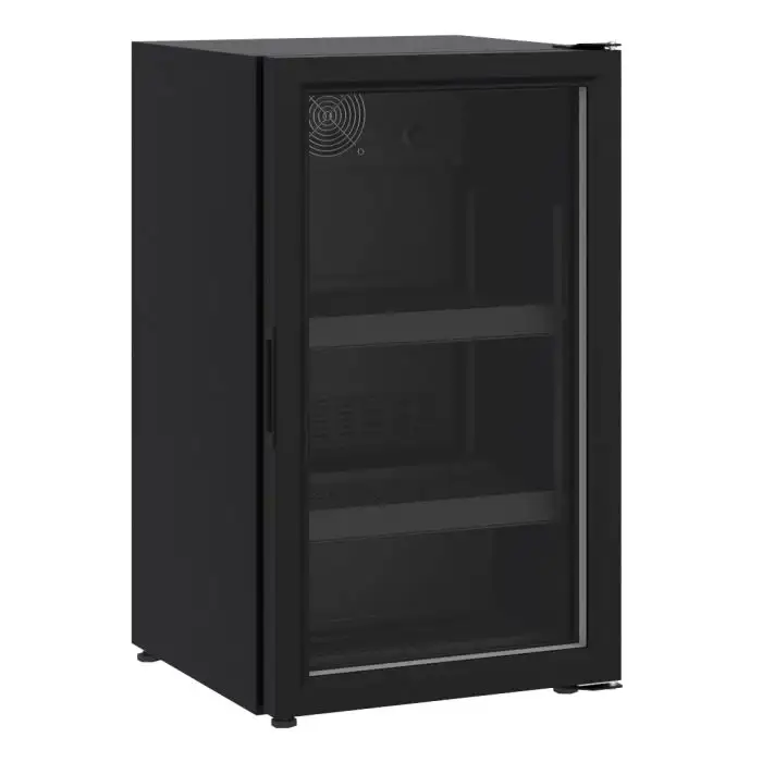 Barkühlschrank 1 Tür - Schwarz - 136 Liter - 500x585x885 mm
