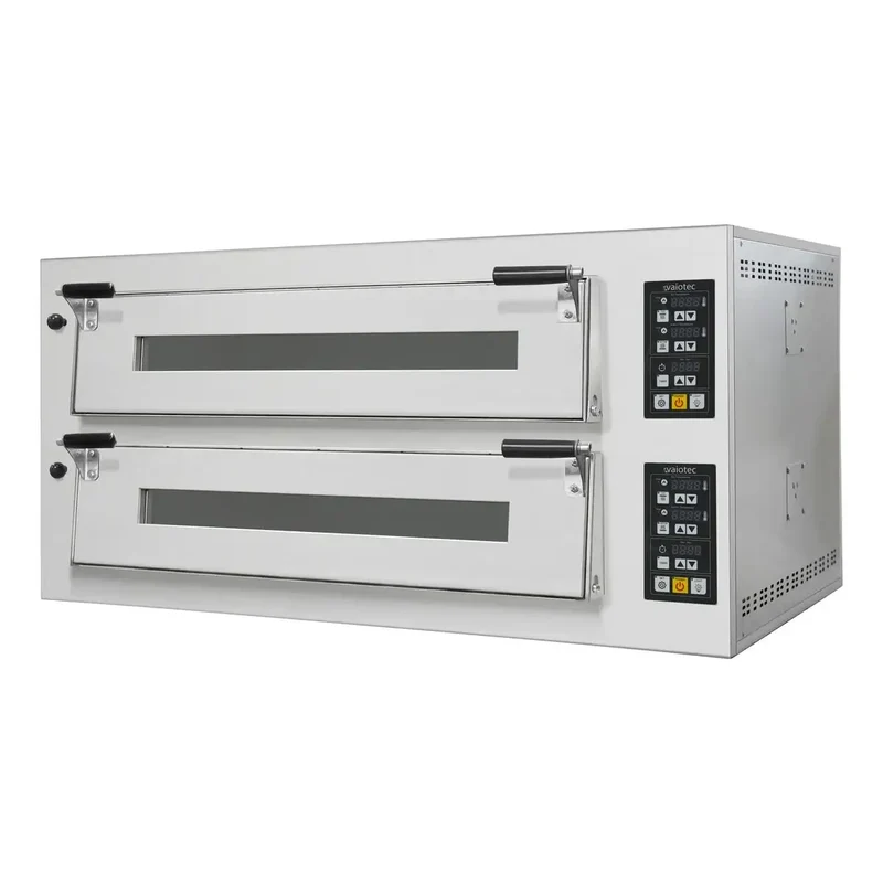 TOPLINE Elektro Pizzaofen 9+9 x 34 cm, digitales Thermostat, 1450 x 1185 mm