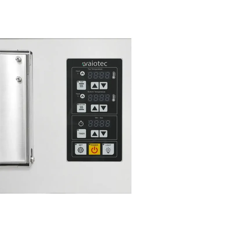 TOPLINE Elektro Pizzaofen 9+9 x 34 cm, digitales Thermostat, 1450 x 1185 mm