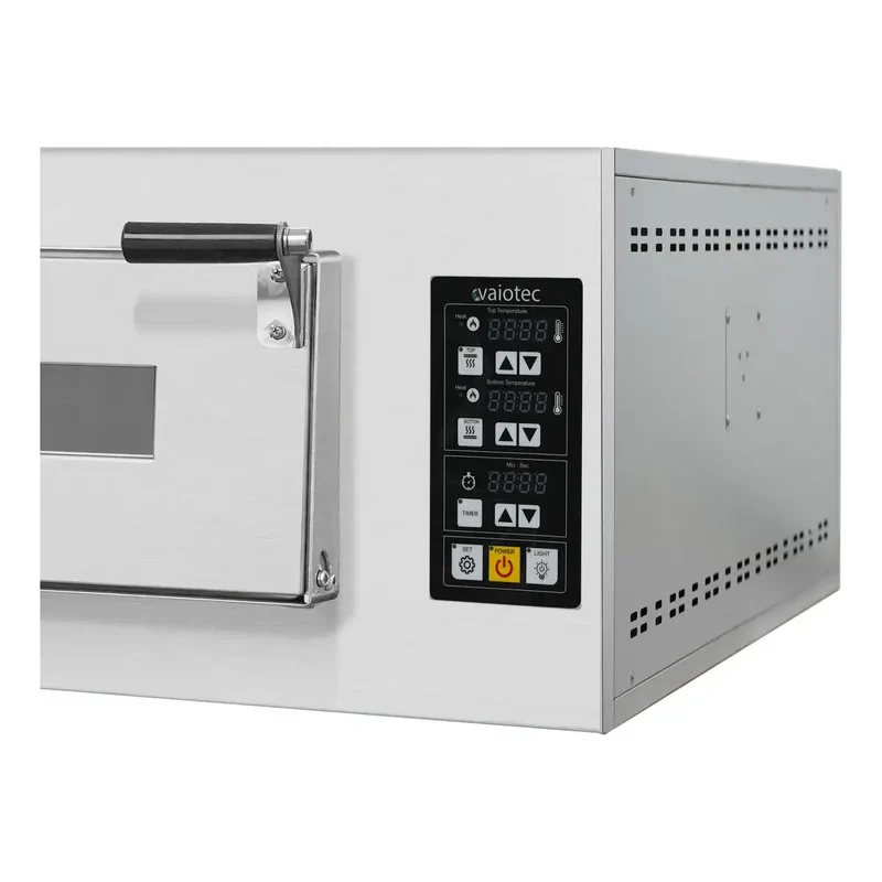 TOPLINE Elektro Pizzaofen 6+6 x 34 cm (tiefe Version), digitales Thermostat, 1100 x 1185 mm
