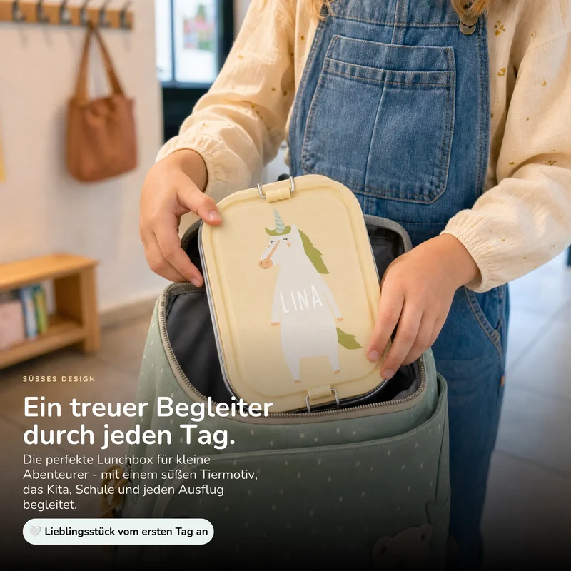 Trixie Brotdose Kinder personalisiert Einhorn