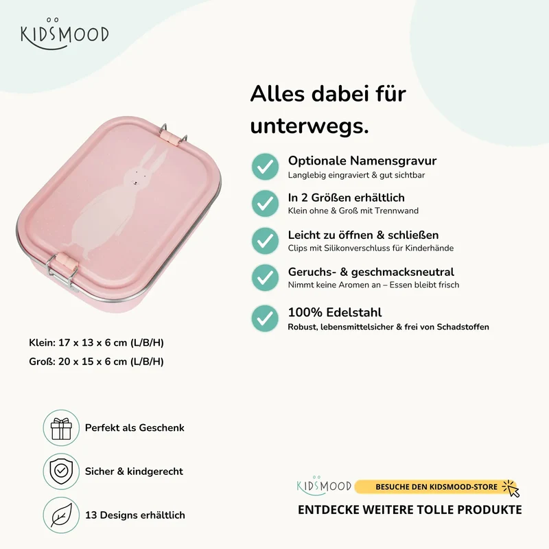 Trixie Brotdose Kinder personalisiert Hase