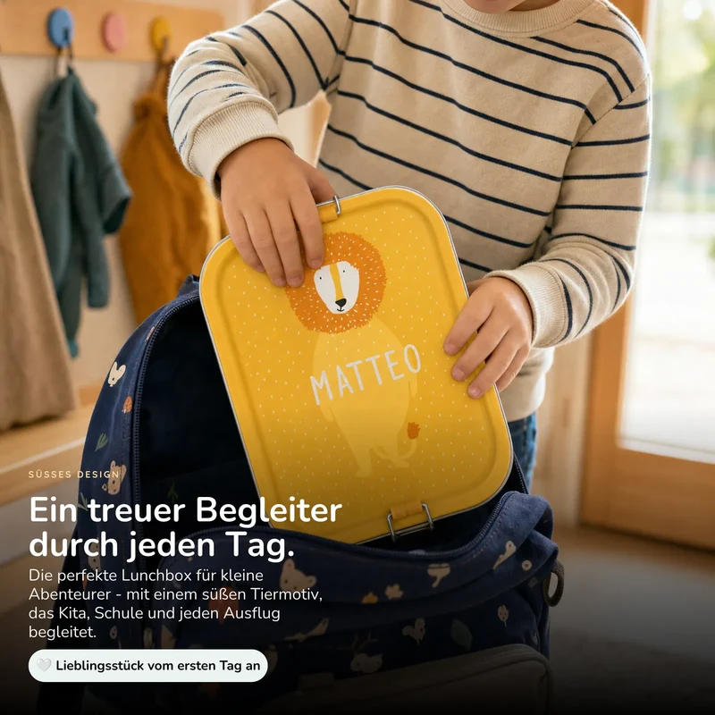 Trixie Brotdose Kinder personalisiert Löwe