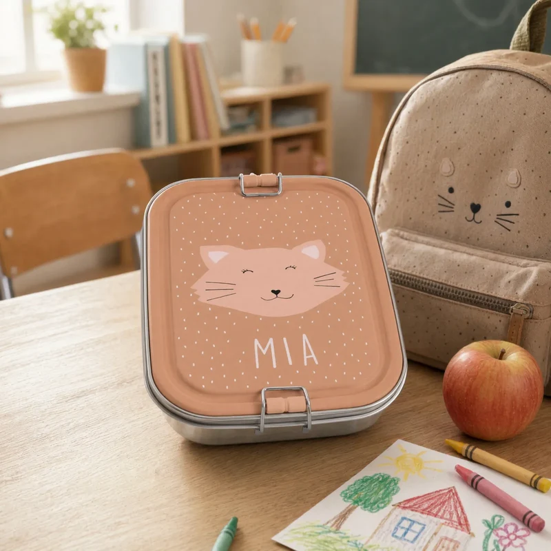 Trixie Brotdose Kinder personalisiert Katze