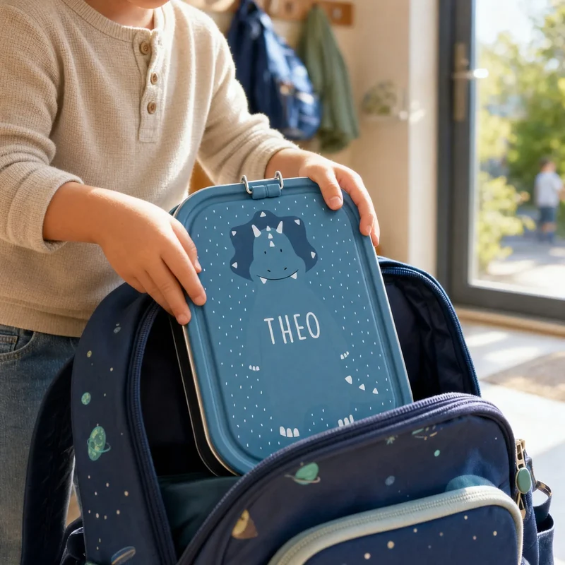 Trixie Brotdose Kinder personalisiert Triceratops