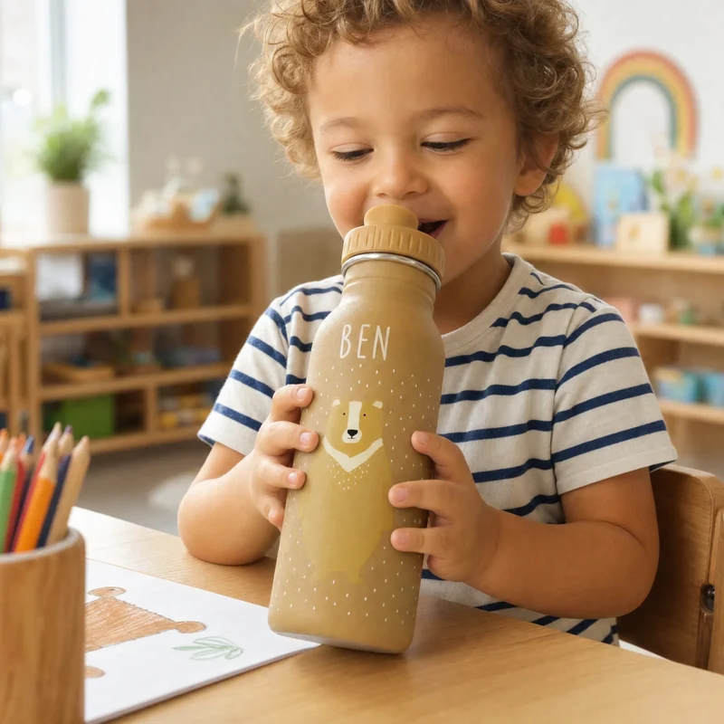 Trixie Trinkflasche Kinder personalisiert Bär