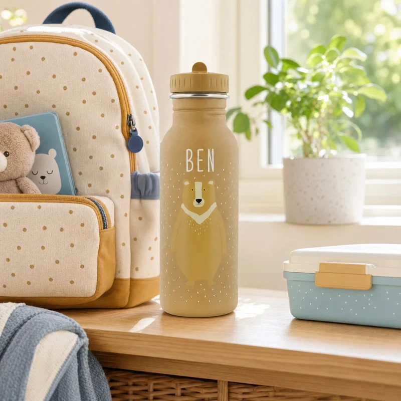 Trixie Trinkflasche Kinder personalisiert Bär