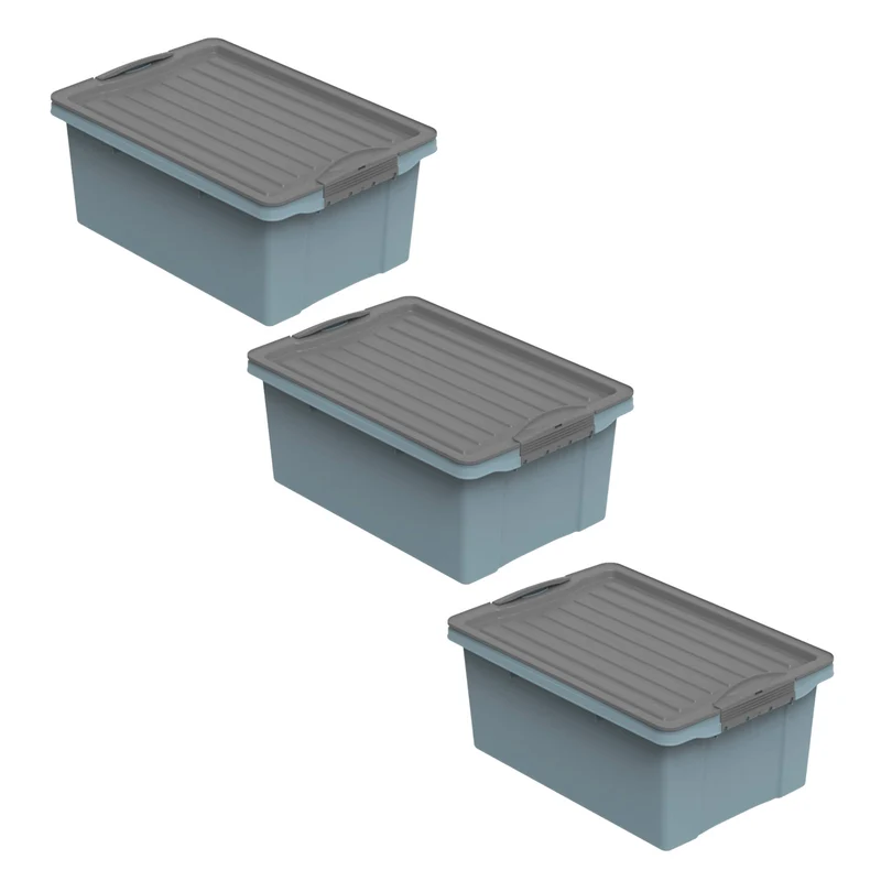 3er Set Stapelbox 13 l COMPACT
