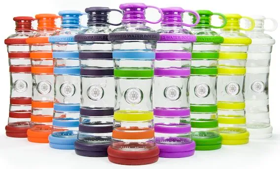 i9 Wasserflasche aus Glas mit Chip Chakra Edition Sport iglass