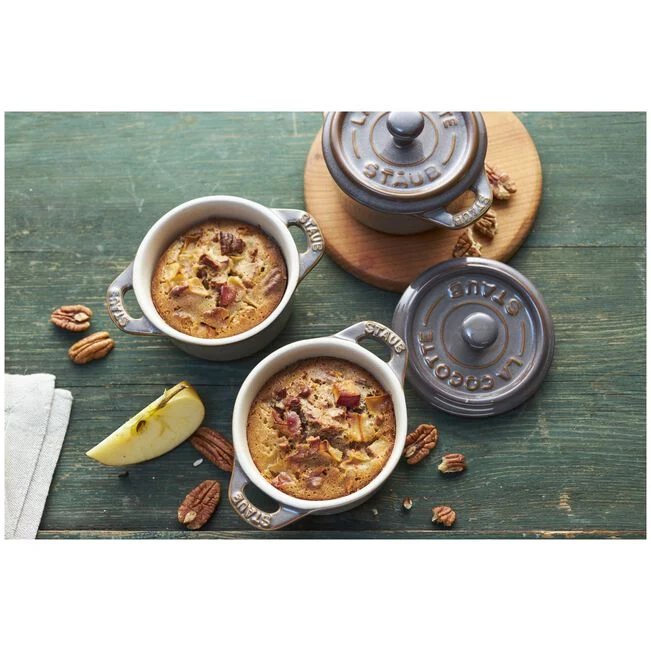 Cocotte keramik Ø10cm, antik-grau