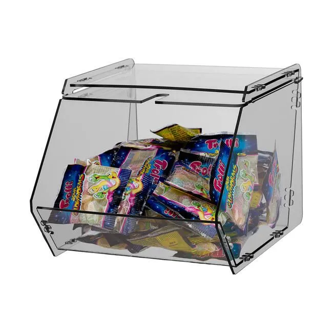 Candy-Box "Easy" mit Deckel – Stapelbare Verkaufsschütte für Bonbons, Snacks & Kleinteile
