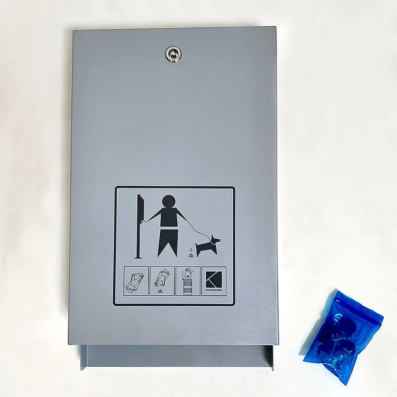 Hundekotbeutelspender Eco aus Stahl – Hundebeutelspender abschließbar für Parks