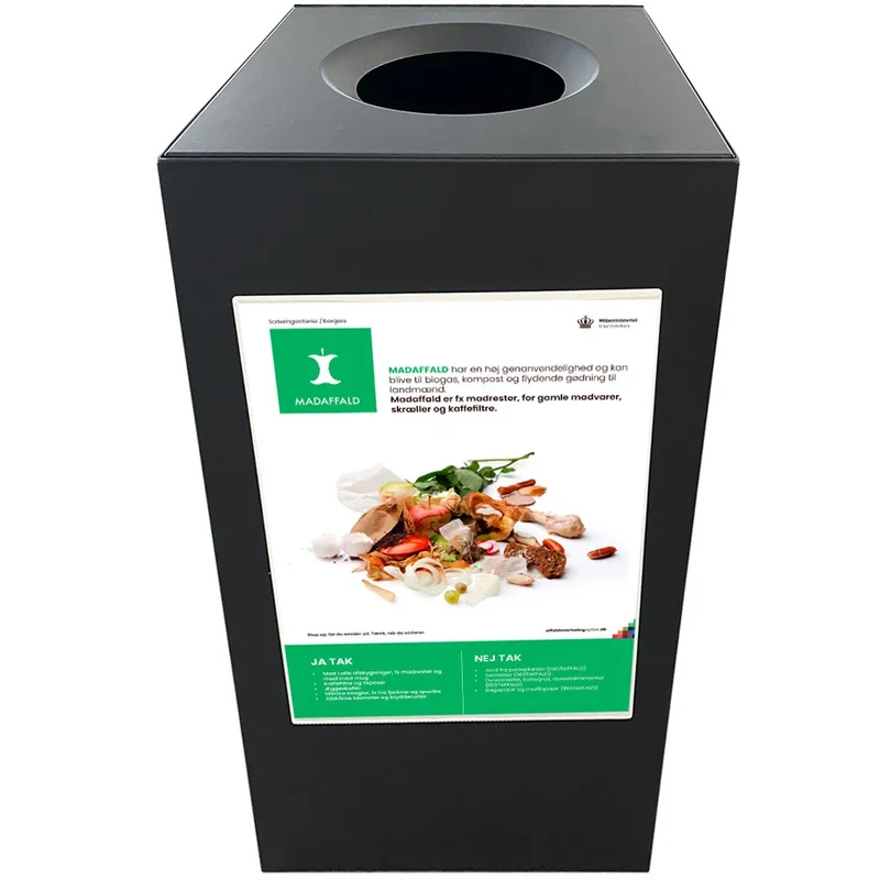 Abfallbehälter 120 L Stahl pulverbeschichtet – Recycling Mülleimer für Gewerbe & Gebäude