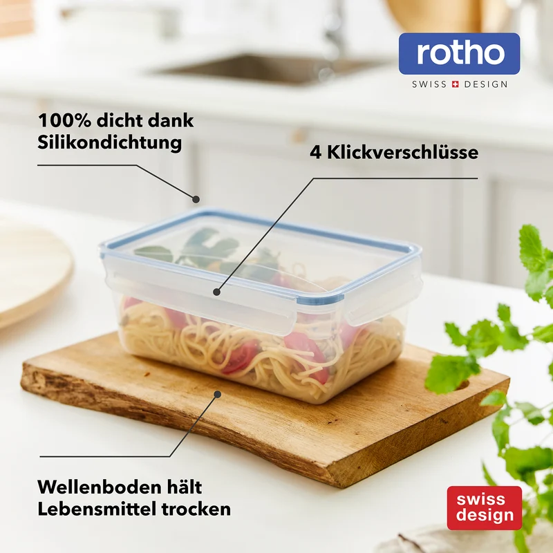 Set Frischhaltedosen 8 tlg. - 0,5l CLIC & LOCK