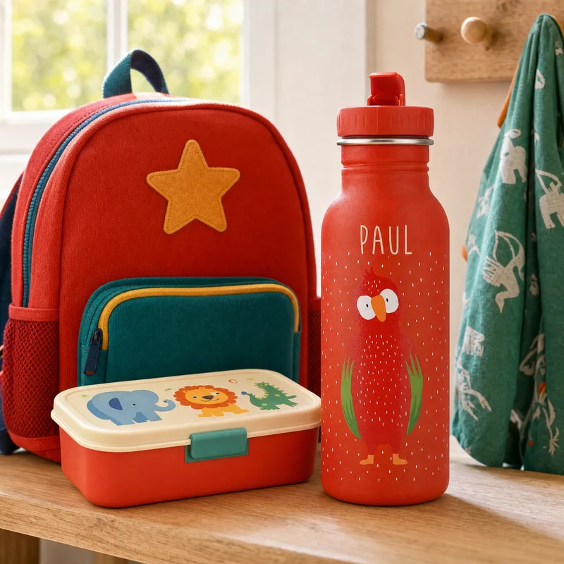 Trixie Trinkflasche Kinder personalisiert Papagei