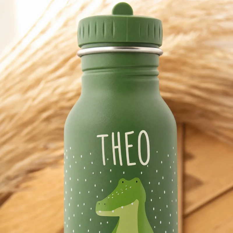 Trixie Trinkflasche Kinder personalisiert Krokodil
