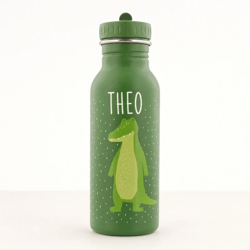 Trixie Trinkflasche Kinder personalisiert Krokodil